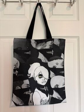 Black SIKTC Graphic Tote Bag by